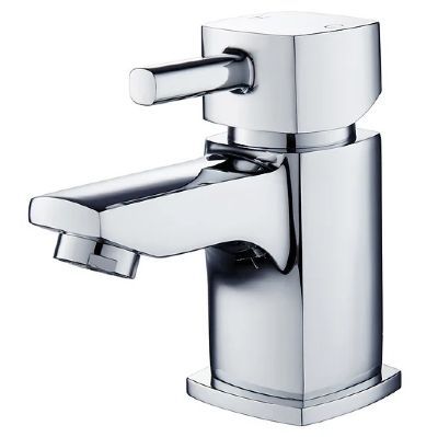   EVO LINTON CHROME SINGLE LEVER MINI MONO BASIN MIXER TAP WITH CLICK CLACK/PUSH BUTTON WASTE, BTAP0201 (P2G) *SPECIAL OFFER*
