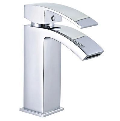   EVO RIPON CHROME SINGLE LEVER MONO BASIN MIXER TAP WITH CLICK CLACK/PUSH BUTTON WASTE, BTAP0402 *SPECIAL OFFER*