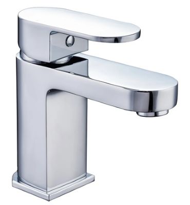 EVO STAMFORD CHROME SINGLE LEVER MONO BASIN MIXER TAP WITH CLICK CLACK/PUSH BUTTON WASTE, BTAP0502