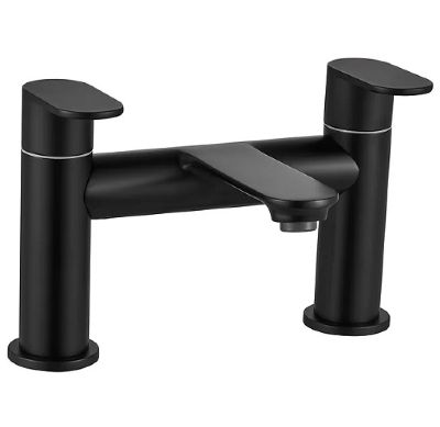 EVO RIPLEY MATT BLACK BATH FILLER TAP, BTAP0604MB