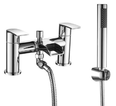 EVO LEYBURN CHROME WATERFALL BATH SHOWER MIXER TAP, BTAP0705 *SPECIAL OFFER*