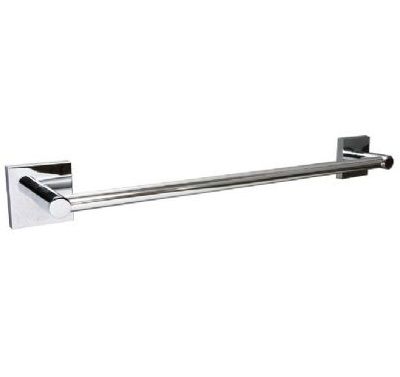 MILLER PRIMARY CUBE CHROME BATHROOM 52cm SINGLE TOWEL RAIL, C06 (PG)