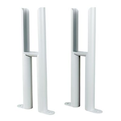 REINA COLONA WHITE 4 COLUMN TRADITIONAL/DESIGNER OPTIONAL INSERTABLE FEET, 4/CFE15