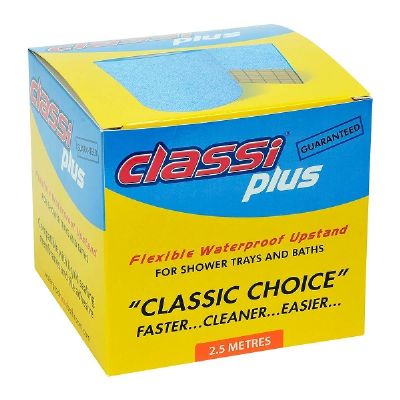 CLASSI PLUS 2.5m ROLL WATERPROOF SHOWER TRAY/BATH UPSTAND TAPE, CP02.5 (P2G)