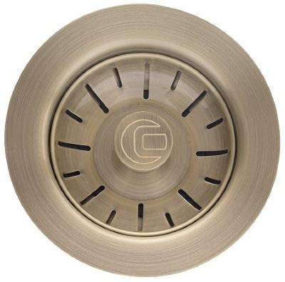 CAPLE ANTIQUE BRASS 90mm BASKET STRAINER WASTE with ROUND & RECTANGULAR OVERFLOW OPTIONS will suit most CERAMIC/BELFAST SINKS, CPK550/AB (P2G)