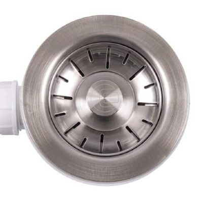 CAPLE BRUSHED STEEL 90mm BASKET STRAINER WASTE with ROUND & RECTANGULAR OVERFLOW OPTIONS for CERAMIC/BELFAST SINKS, CPK551 CAPLE BRUSHED STEEL 90mm BASKET STRAINER WASTE with ROUND & RECTANGULAR OVERFLOW OPTIONS for CERAMIC/BELFAST SINKS, CPK551