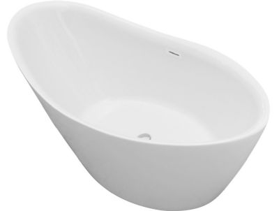 AQUACITY DERBY SLIPPER MODERN WHITE 1500mm x 720mm FREESTANDING BATH with WASTE, AC0072 AQUACITY DERBY SLIPPER MODERN WHITE 1500mm x 720mm FREESTANDING BATH with WASTE, AC0072
