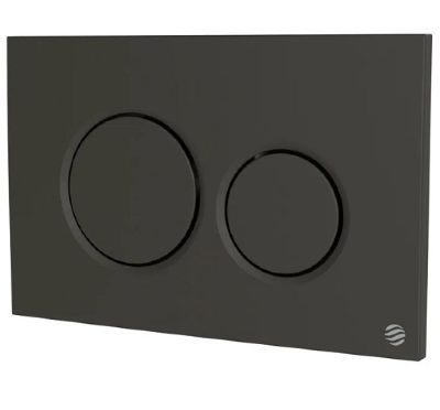  THOMAS DUDLEY DRIFT MATT BLACK VANTAGE/MINIFLO DUAL FLUSH 242mm x 156mm x 12mm PUSH PLATE, 372918 *SPECIAL OFFER*