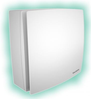 VECTAIRE 'ELP2204' CENTRIFUGAL HIGH PERFORMANCE WET ROOM WHITE 4 SPEED, CORD or REMOTE 10cm FAN, ELP2204 (V)