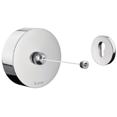 SMEDBO OUTLINE POLISHED CHROME BATHROOM RETRACTABLE CLOTHES LINE, FK480
