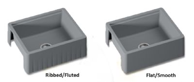 GRANMASTER TAPERED FARMHOUSE QUARTZ BELFAST TITAN GREY SINGLE BOWL SINK (Reversible - Flat/Ribbed Front), GRA0082 GRANMASTER TAPERED FARMHOUSE QUARTZ BELFAST TITAN GREY SINGLE BOWL SINK (Reversible - Flat/Ribbed Front), GRA0082