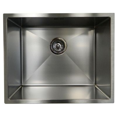 SCOTT & JAMES VIENNA HONEYCOMB LINEN FINISH UNDERMOUNTED STAINLESS STEEL SINGLE BOWL SINK, GFS0075