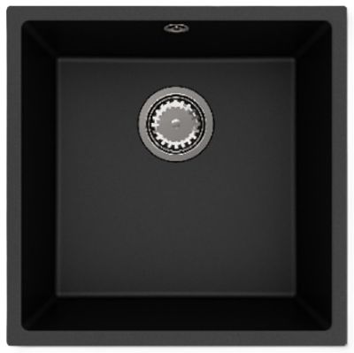 GRANMASTER CORO BLACK MASTERDURO SINGLE BOWL INSET/UNDERMOUNTED SINK, GRA0147