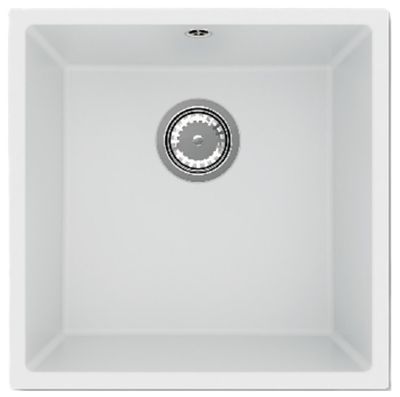 GRANMASTER CORO WHITE MASTERDURO SINGLE BOWL INSET/UNDERMOUNTED SINK, GRA0148