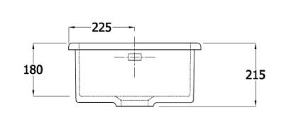 RAK GOURMET SINK 6 - WHITE RECTANGULAR OVER/INSET/UNDERCOUNTER SINGLE BOWL CERAMIC SINK, GOSINK6 RAK GOURMET SINK 6 - WHITE RECTANGULAR OVER/INSET/UNDERCOUNTER SINGLE BOWL CERAMIC SINK, GOSINK6