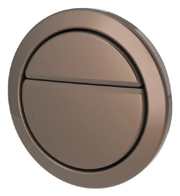 THOMAS DUDLEY GEO BRONZE VANTAGE/MINIFLO DUAL FLUSH 73.5mm ROUND PUSH BUTTON, 379354