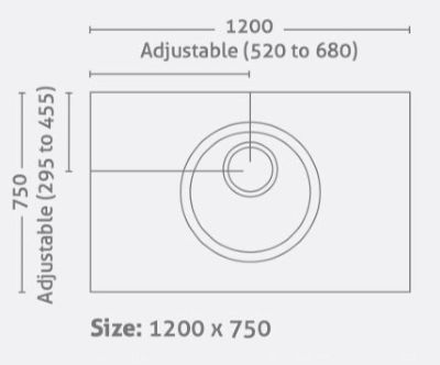 IMPEY AQUA-DEC EASY FIT WETROOM FLOOR FORMER 1200mm x 750mm, ADE1275GRY IMPEY AQUA-DEC EASY FIT WETROOM FLOOR FORMER 1200mm x 750mm, ADE1275GRY