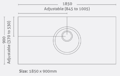 IMPEY LEVEL-DEC EASY FIT WETROOM FLOOR FORMER 1850mm x 900mm for VINYL FLOORS, LDE18590GRY IMPEY LEVEL-DEC EASY FIT WETROOM FLOOR FORMER 1850mm x 900mm for VINYL FLOORS, LDE18590GRY