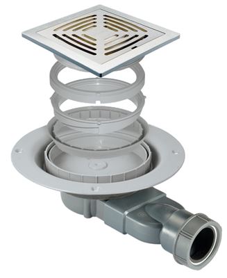 IMPEY AQUA-DEC EASY FIT 'SLOT' BRUSHED STAINLESS STEEL TILED FLOOR GULLY SLIMLINE WASTE, SLW2T01/H (replaces DSS7/H)
