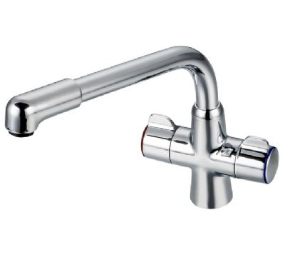 SAGITTARIUS RAMSAY CHROME MODERN MONO KITCHEN SINK MIXER TAP with SWIVEL SPOUT, KTS/243/C *SPECIAL OFFER*