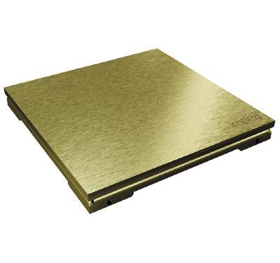 IMPEY AQUA-DEC EASY FIT QUAD DRAIN 'PARAGON SQUARE ALLURE' BRUSHED GOLD TILED FLOOR GULLY with VERTICAL OUTLET, QUADPARB-01/V IMPEY AQUA-DEC EASY FIT QUAD DRAIN 'PARAGON SQUARE ALLURE' BRUSHED GOLD TILED FLOOR GULLY with VERTICAL OUTLET, QUADPARB-01/V