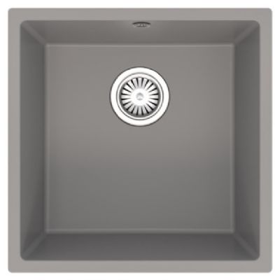 ELLSI COMITE MATT GREY SINGLE BOWL INSET/UNDERMOUNTED SINK, PDT-000097