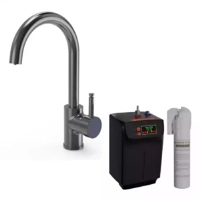 ELLSI SOLE GUN METAL FINISH 3 IN 1 INSTANT HOT WATER KITCHEN TAP with BOILER & FILTER, PDT-000239-215-52 (EL) *SPECIAL OFFER* ELLSI SOLE GUN METAL FINISH 3 IN 1 INSTANT HOT WATER KITCHEN TAP with BOILER & FILTER, PDT-000239-215-52 (EL) *SPECIAL OFFER*