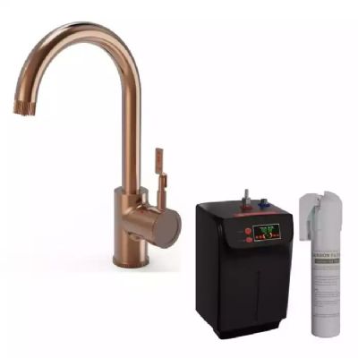 ELLSI FIRM/INDUSTRIAL BRUSHED COPPER FINISH 3 IN 1 INSTANT HOT WATER KITCHEN TAP with BOILER & FILTER, PDT-000242-215-52 (EL) *SPECIAL OFFER* ELLSI FIRM/INDUSTRIAL BRUSHED COPPER FINISH 3 IN 1 INSTANT HOT WATER KITCHEN TAP with BOILER & FILTER, PDT-000242-215-52 (EL) *SPECIAL OFFER*