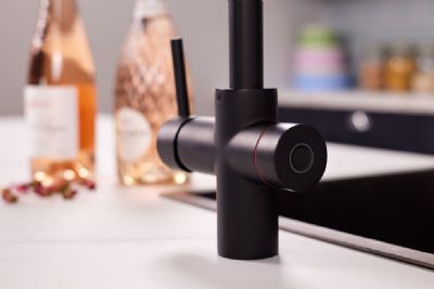 ELLSI IMPROMTA Biometric Controlled Matt Black 3-in-1 Instant Hot Water 'D' Shaped Kitchen Tap with Boiler & Filter, PDT-001081-215(BIO)-52 ELLSI IMPROMTA Biometric Controlled Matt Black 3-in-1 Instant Hot Water 'D' Shaped Kitchen Tap with Boiler & Filter, PDT-001081-215(BIO)-52