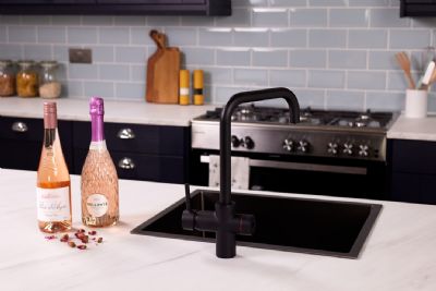 ELLSI IMPROMTA Biometric Controlled Matt Black 3-in-1 Instant Hot Water 'D' Shaped Kitchen Tap with Boiler & Filter, PDT-001081-215(BIO)-52 ELLSI IMPROMTA Biometric Controlled Matt Black 3-in-1 Instant Hot Water 'D' Shaped Kitchen Tap with Boiler & Filter, PDT-001081-215(BIO)-52