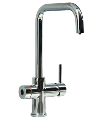 ELLSI IMPROMTA Biometric Controlled Chrome 4-in-1 Instant Hot Water 'D' Shaped Kitchen Tap with Boiler & Filter, PDT-001085-215(BIO)-52