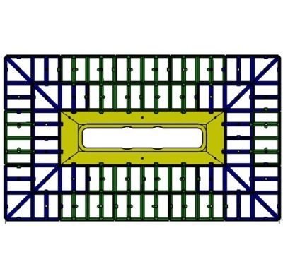 IMPEY AQUA-GRADE 600mm LINEAR DRAIN SYSTEM - NO WALLS - FOUR FALLS 1500mm x 900mm for TILED FLOORS, AG60L15090/4F