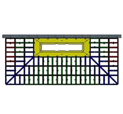 IMPEY AQUA-GRADE 600mm LINEAR DRAIN SYSTEM - ONE WALL - THREE FALLS 1800mm x 750mm for TILED FLOORS, AG60L18075/3F