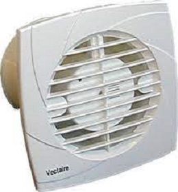 VECTAIRE 'RA' MODULAR WHITE TIMER 12cm BATHROOM/KITCHEN AXIAL EXTRACTOR FAN, RA12/5T