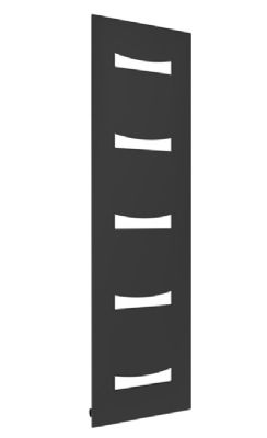 REINA ANCORA ANTHRACITE MILD STEEL VERTICAL DESIGNER RADIATOR H1800 x W490, RND-AN418A 