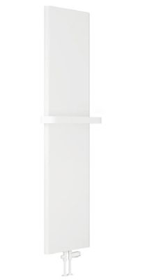 REINA BORDA WHITE TEXTURED MILD STEEL VERTICAL DESIGNER RADIATOR H1800 x W440, RND-BRD18044W