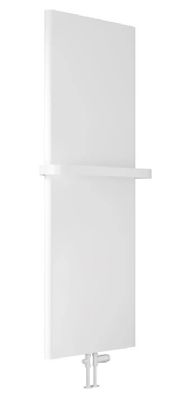 REINA BORDA WHITE TEXTURED MILD STEEL VERTICAL DESIGNER RADIATOR H1800 x W640, RND-BRD18064W