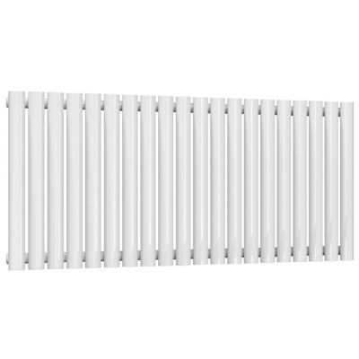 REINA NEVA WHITE SINGLE PANEL HORIZONTAL DESIGNER RADIATOR H550mm x W1180mm, RND-HNV20