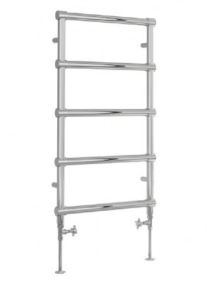  REINA LECCO CHROME MILD STEEL DESIGNER TOWEL WARMER H900mm x W500mm, RND-LCO0905C *SPECIAL OFFER*