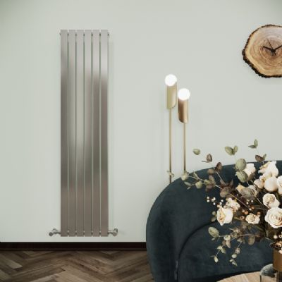 REINA OSIMO CHROME MILD STEEL VERTICAL DESIGNER RADIATOR H1800 x W430, RND-OSM4318 *SPECIAL OFFER* REINA OSIMO CHROME MILD STEEL VERTICAL DESIGNER RADIATOR H1800 x W430, RND-OSM4318 *SPECIAL OFFER*