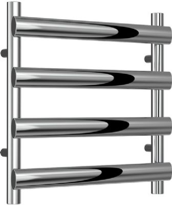  REINA DENO POLISHED STAINLESS STEEL DESIGNER TOWEL WARMER H496mm x W500mm, RNS-DE505P *SPECIAL OFFER*
