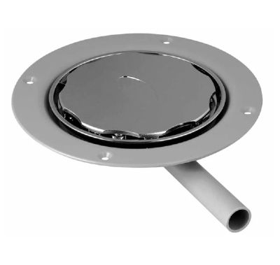 IMPEY LEVEL-DEC/AQUA-DEC EASY FIT CHROME VINYL FLOOR GULLY for PUMPED WASTE, TAD3/CP