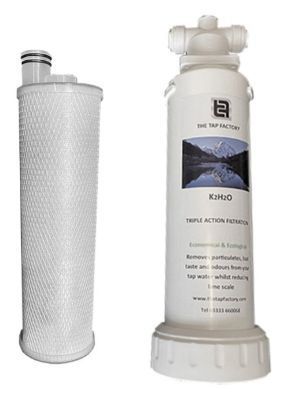 THE TAP FACTORY K2H2O REPLACEMENT WATER FILTER to suit the FILTER KIT & HOT WATER TAPS, HSREPFILTER (previously - TFK2REPFIL) THE TAP FACTORY K2H2O REPLACEMENT WATER FILTER to suit the FILTER KIT & HOT WATER TAPS, HSREPFILTER (previously - TFK2REPFIL)