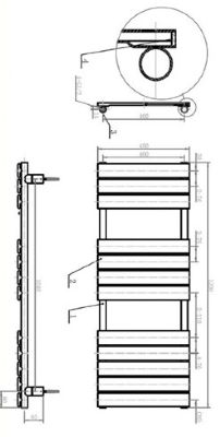 TAILORED QUEENSTOWN CHROME DESIGNER TOWEL WARMER H1200mm x W450mm, 2073 (TB) TAILORED QUEENSTOWN CHROME DESIGNER TOWEL WARMER H1200mm x W450mm, 2073 (TB)