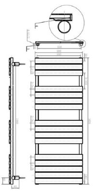 TAILORED QUEENSTOWN CHROME DESIGNER TOWEL WARMER H1600mm x W600mm, 2078 (TB) TAILORED QUEENSTOWN CHROME DESIGNER TOWEL WARMER H1600mm x W600mm, 2078 (TB)