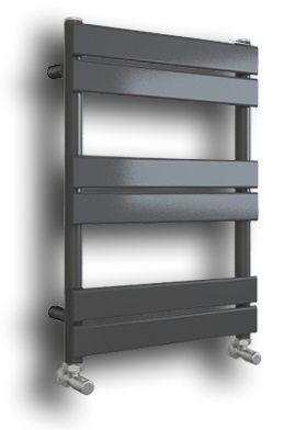 TAILORED QUEENSTOWN ANTHRACITE DESIGNER TOWEL WARMER H650mm x W400mm, 2088 (TB)