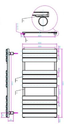 TAILORED QUEENSTOWN ANTHRACITE DESIGNER TOWEL WARMER H1200mm x W600mm, 2095 (TB) TAILORED QUEENSTOWN ANTHRACITE DESIGNER TOWEL WARMER H1200mm x W600mm, 2095 (TB)