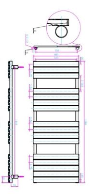 TAILORED QUEENSTOWN ANTHRACITE DESIGNER TOWEL WARMER H1600mm x W600mm, 2096 (TB) TAILORED QUEENSTOWN ANTHRACITE DESIGNER TOWEL WARMER H1600mm x W600mm, 2096 (TB)