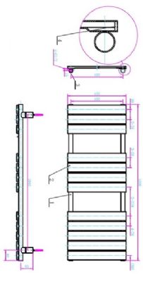 TAILORED QUEENSTOWN MATT BLACK DESIGNER TOWEL WARMER H1200mm x W450mm, 2133 (TB) TAILORED QUEENSTOWN MATT BLACK DESIGNER TOWEL WARMER H1200mm x W450mm, 2133 (TB)