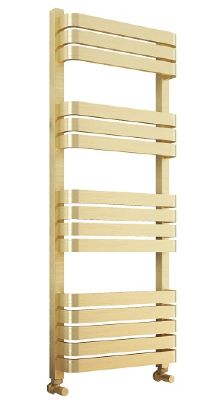 TAILORED AUCKLAND BRUSHED BRASS DESIGNER TOWEL WARMER H1200mm x W500mm, 2145 (TB)